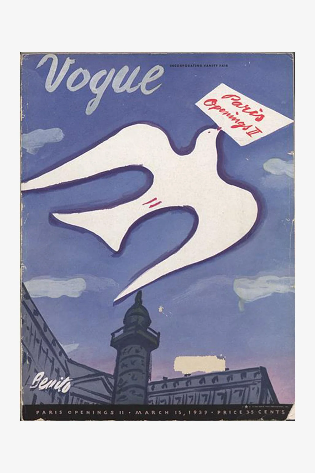 VOGUE Sweatshirt Ecru Cover Print - Image 7