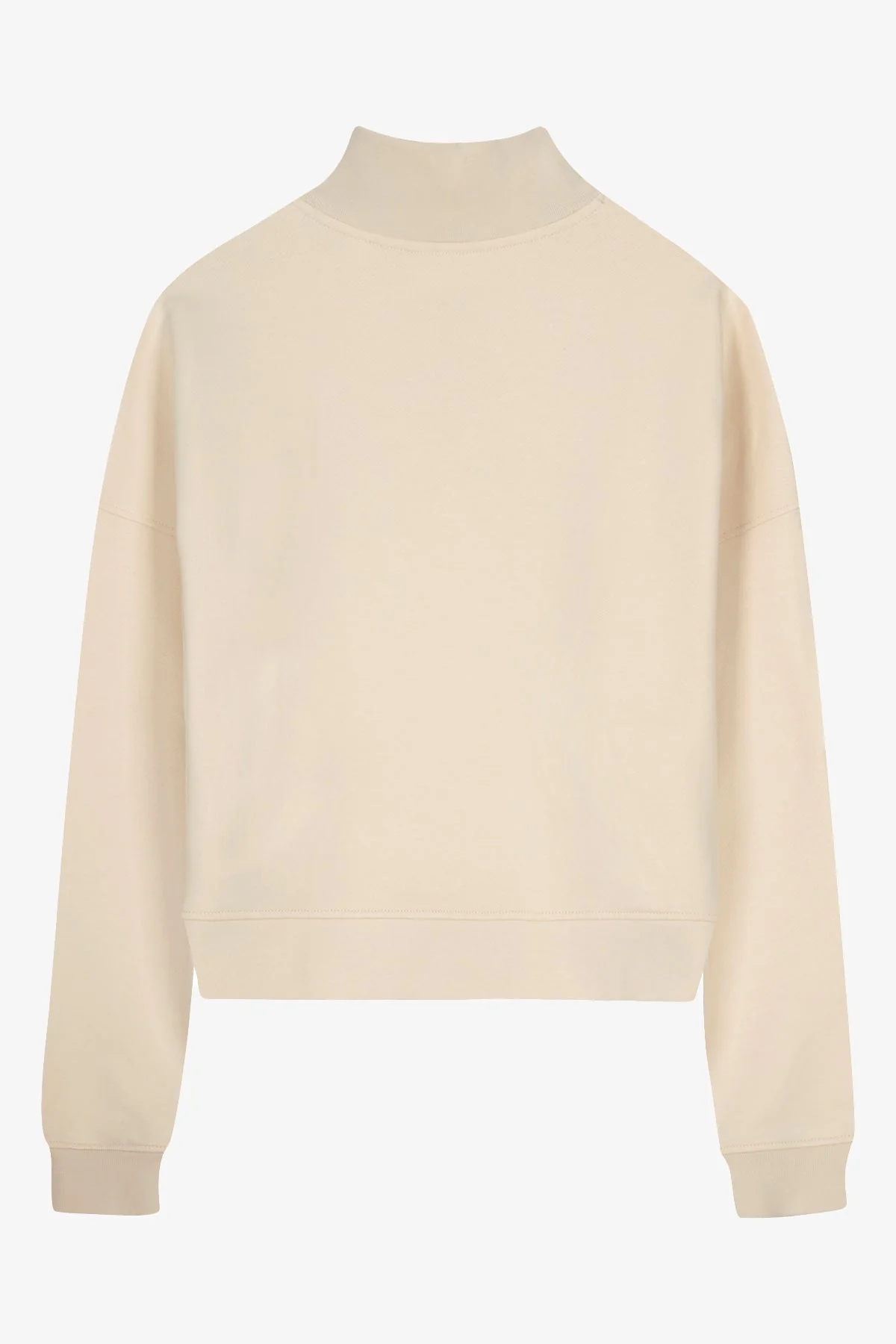 VOGUE Sweatshirt Halfzip Buttercream Embroidered Logo - Image 6