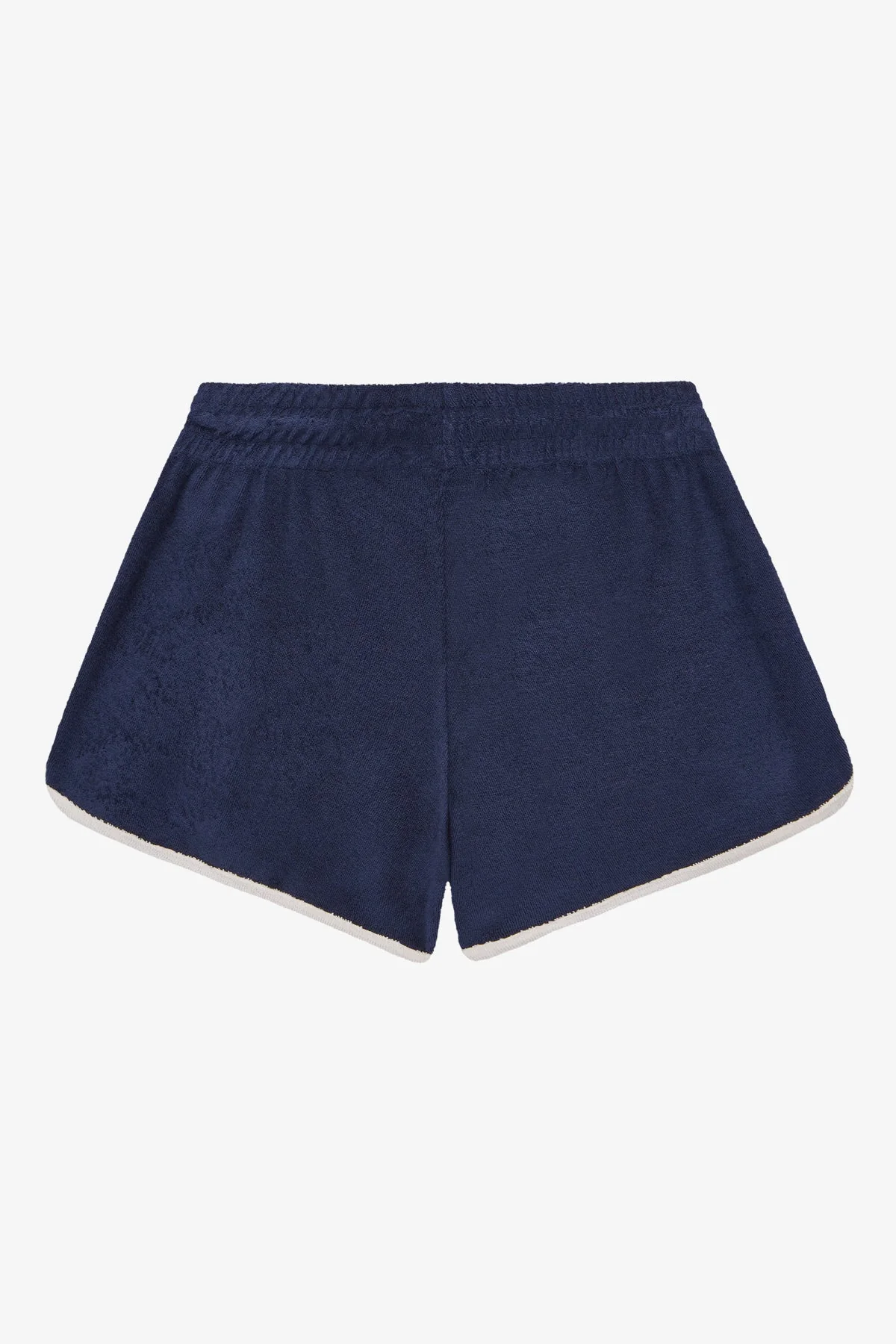 VOGUE Terry Shorts Navy Embroidered Logo - Image 5